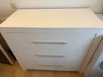 Gratis Witte Commode - 3 Lades, Huis en Inrichting, Kasten | Dressoirs, Kunststof, Gebruikt, 100 tot 150 cm, Ophalen of Verzenden
