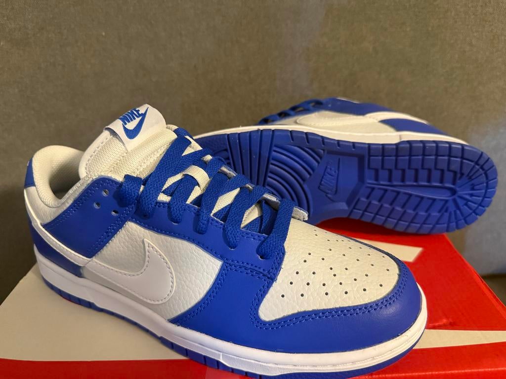Nike Dunk Low Photon Dust/White-Racer Blue Maat 40.5, Kleding | Heren, Schoenen, Ophalen, Blauw, Nieuw, Sneakers of Gympen