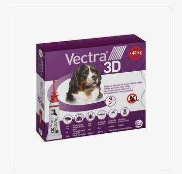 55% korting Vectra 3D spot-on oplossing voor honden >40 kilo beschikbaar voor biedingen