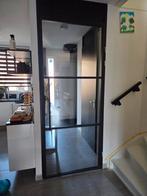 Mooie alumium industriële opdekdeur in nieuwstaat, 80 tot 100 cm, 215 cm of meer, Binnendeur, Ophalen of Verzenden