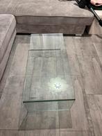 Salontafel glas, Huis en Inrichting, Tafels | Salontafels, Ophalen, 100 tot 150 cm, 50 tot 100 cm, Minder dan 50 cm