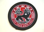 Five finger death punch vrij mooi rond embleem f24 patch, Verzenden, Nieuw, Kleding