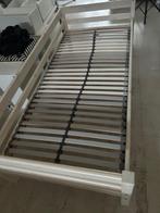 Eenpersoonsbed - Wit Houten Frame, Ophalen, Gebruikt, 90 cm, Eenpersoons
