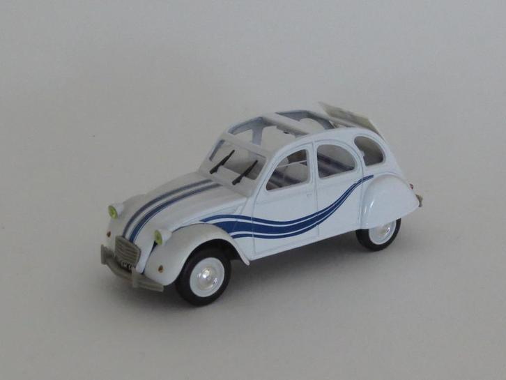 Citroën 2cv6 Transat, Norev, 1:43, izgst, dakje incompleet, Hobby en Vrije tijd, Modelauto's | 1:43, Gebruikt, Auto, Norev, Ophalen of Verzenden