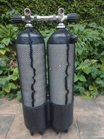 Duikfles 2x 7 liter 200 bar met G3/4 kraan - gekeurd, Ophalen, Zo goed als nieuw, Duikfles