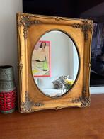 Brocante Spiegel met Gouden Lijst, Huis en Inrichting, Woonaccessoires | Spiegels, Ophalen, Minder dan 50 cm, Gebruikt, Minder dan 100 cm