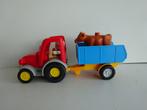 Duplo 10524 - Duplo Tractor + Aanhangwagen - Zie foto's., Duplo, Ophalen of Verzenden, Zo goed als nieuw