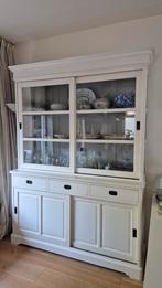 Crènewitte Landelijke Buffetkast met schuifdeuren, Huis en Inrichting, Kasten | Buffetkasten, Ophalen, Glas, 150 tot 200 cm, 150 tot 200 cm