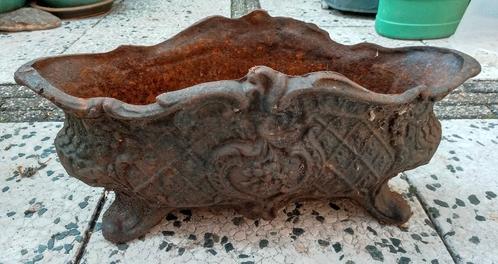 Unieke Ovale gietijzeren pot 48cm (extra zware uitvoering), Tuin en Terras, Tuinvazen, Zo goed als nieuw, Ophalen of Verzenden