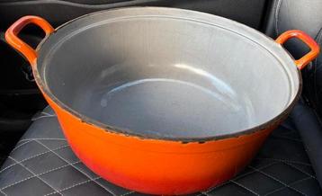 XXXL 36 cm gietijzeren pan dru creuset cousance beschikbaar voor biedingen