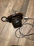 PTThuistelefoon Ericsson T65 de Luxe bruin jaar 1976 vintage, Ophalen of Verzenden, Zo goed als nieuw, Met draaischijf