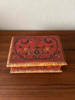 Vintage doosje/kiste handbeschilderd Hindeloopen folkart, Ophalen of Verzenden