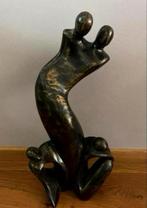 Bronzen Beeld . Familie : vader/moeder + 2 kinderen . 53 cm, Ophalen of Verzenden