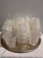 40 witte bekers van plastic glas afwasbaar warm koud, Overige materialen, Overige typen, Overige stijlen, Ophalen of Verzenden