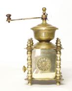 Antieke geelkoperen koffiemolen., Ophalen of Verzenden, Koper