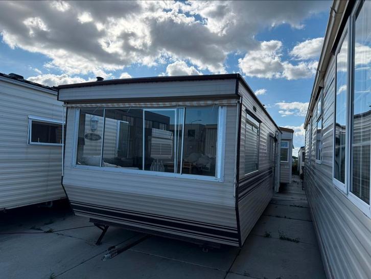 Muller batavier 310 x 8.00 /Douche / wc + Gratis Gebracht, Caravans en Kamperen, Stacaravans, tot en met 4, Ophalen of Verzenden