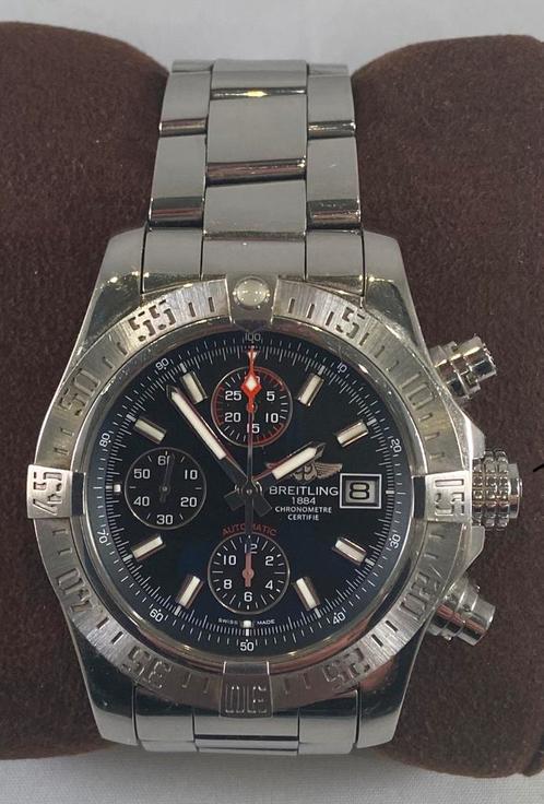 Breitling Avenger II Chrono, Sieraden, Tassen en Uiterlijk, Horloges | Heren, Zo goed als nieuw, Polshorloge, Breitling, Staal