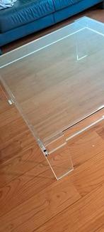 Salontafel plexiglas/kunststof, Huis en Inrichting, Tafels | Salontafels, Ophalen, Kunststof, Gebruikt, 50 tot 100 cm