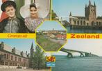 ZEELAND Klederdracht Middelburg Zierikzee Zeelandbrug, Verzamelen, Ansichtkaarten | Nederland, Verzenden, 1960 tot 1980, Gelopen