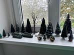 Doos miniatuur kerstbomen voor kerstdorp, Ophalen of Verzenden, Zo goed als nieuw