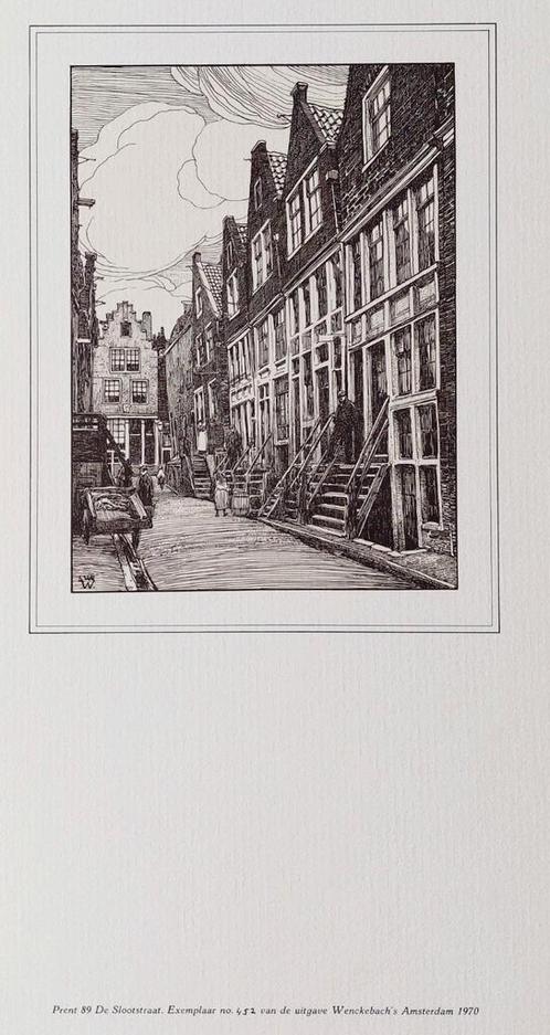 Amsterdam ... De Slootstraat ..., Antiek en Kunst, Kunst | Tekeningen en Foto's, Ophalen of Verzenden
