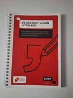 Boek de APA richtlijnen uitgelegd, Ophalen of Verzenden, Zo goed als nieuw, Overige onderwerpen