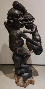 Houten Afrikaans Beeld - Moeder en Kind, Antiek en Kunst, Ophalen