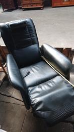 Relax stoel leer kl. zwart, Ophalen, Zo goed als nieuw, Leer