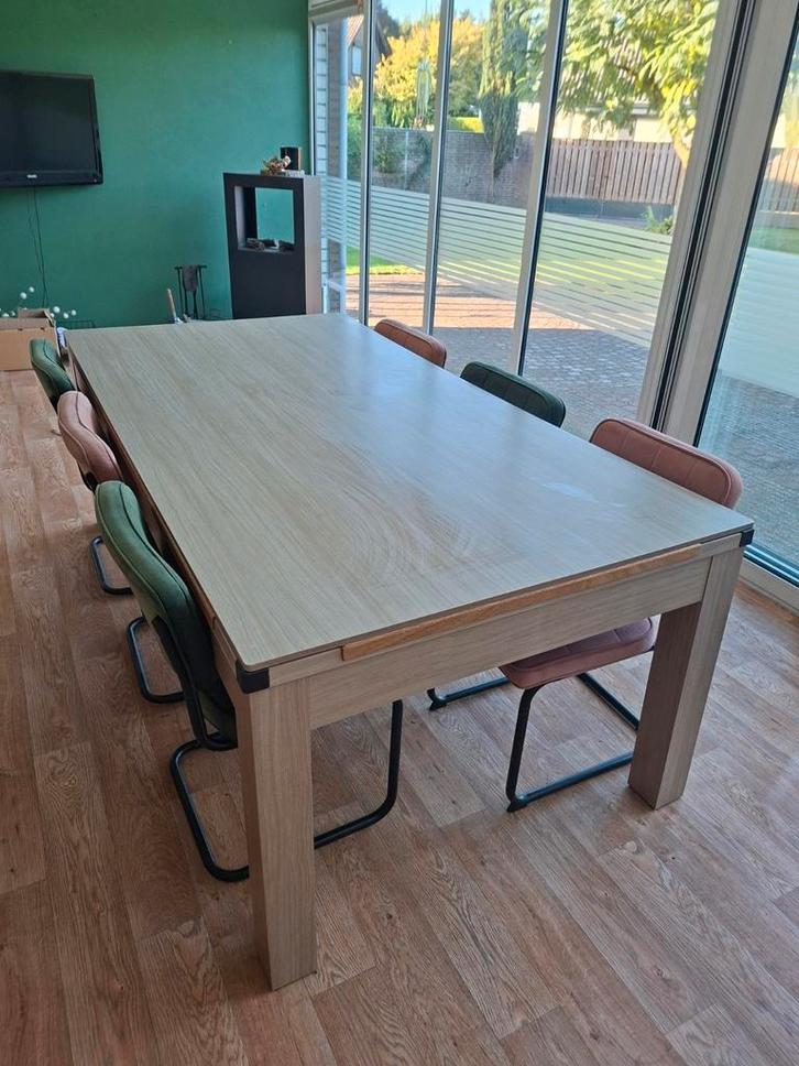 3-in-1 Pooltafel, Eettafel & Tafeltennistafel, Sport en Fitness, Biljarten en Poolen, Gebruikt, Pooltafel, Ophalen