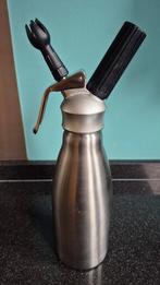 Horeca Kayser Slagroomspuit RVS 1 Liter met 10 gaspatronen, Ophalen of Verzenden, Nieuw