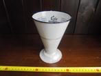 wit emaille edy maatbeker met bies, Antiek en Kunst, Antiek | Emaille, Ophalen of Verzenden