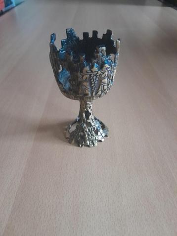 Vintage Kandelaar uit Israel ( Judaica ) Toren Kelk Design beschikbaar voor biedingen