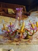 Kleurrijke Meisjes Kroonluchter, Ophalen of Verzenden, Gebruikt, Metaal, Kitsch