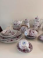 Handgemaakt 68 delig servies China Purpur August Warnecke, Ophalen