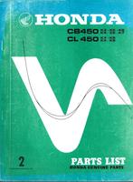 Honda CB450 CL450 parts list (3348z) motor, Ophalen of Verzenden, Honda