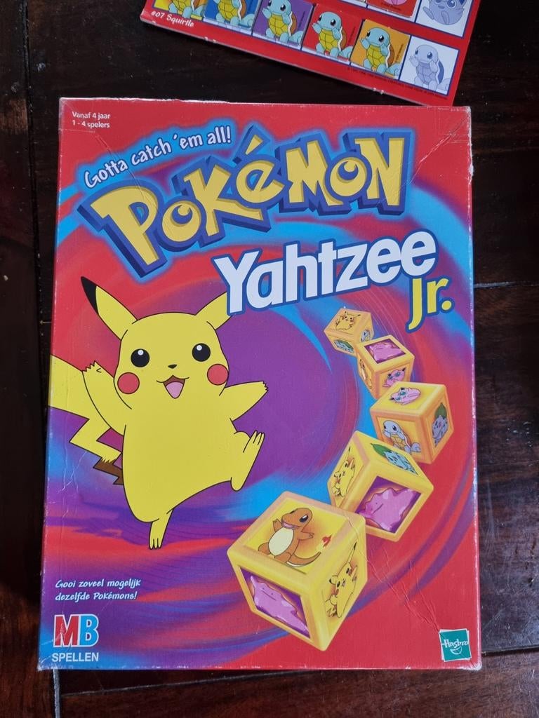 Pokemon Yahtzee Jr. - Compleet!, Een of twee spelers, Ophalen of Verzenden, Gebruikt, MB