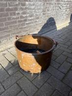 antieke koperen emmer, Antiek en Kunst, Ophalen, Koper