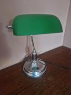 Bankierslamp / Notarislamp Groen Glas, Ophalen, Gebruikt, Klassiek, Glas