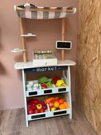 Leuk houten marktkraampje met fruit en kassa, Ophalen, Zo goed als nieuw, Hout, Speelkeuken-accessoire