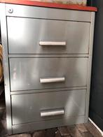 Stalen kast 2x (vintage), Huis en Inrichting, Kasten | Roldeurkasten en Archiefkasten, Ophalen, Gebruikt, 50 tot 100 cm, Minder dan 100 cm