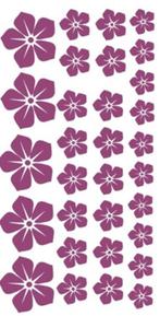 Camper caravan auto sticker vel bloemen