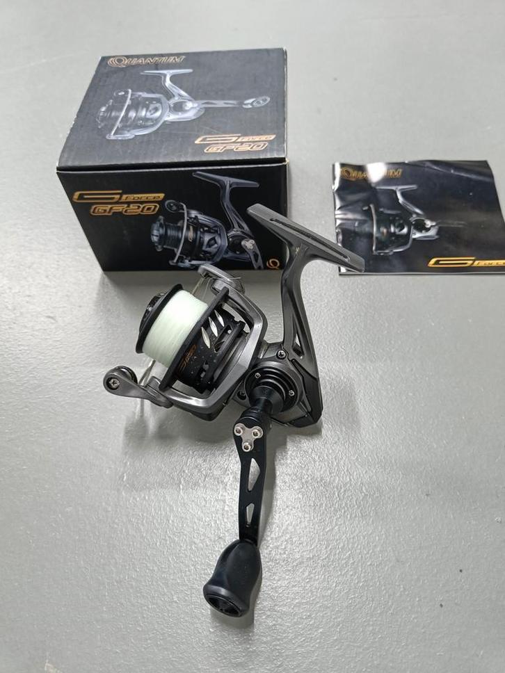 NIEUWE Quantum (Zebco) spinmolen G-Force GF20 6bb met nylon, Watersport en Boten, Hengelsport | Roofvissen, Nieuw, Molen, Ophalen of Verzenden