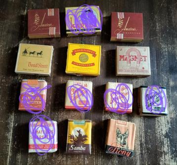 Prachtige verzameling oude volle sigaretten doosjes/pakjes  beschikbaar voor biedingen