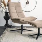 OUTLET! uit collectie: Eleonora fauteuil Marcus + voetenbank, Huis en Inrichting, Fauteuils, Ophalen, Metaal, Nieuw, 75 tot 100 cm