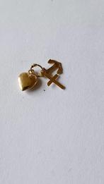 Oude gouden hanger  Hoop, geloof en liefde, 14 krt, Verzenden, Goud, Hanger