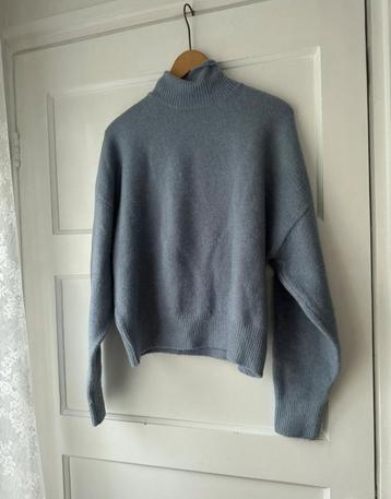 Prachtige lichtblauwe oversized warme koltrui trui Zara M beschikbaar voor biedingen