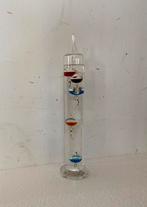 Glazen Galileo staande thermometer , jaren 80, Binnenthermometer, Gebruikt, Ophalen of Verzenden