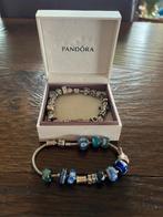 2 Pandora armbanden, zilver met 43 bedels, Ophalen of Verzenden, Zo goed als nieuw, Met bedels of kralen, Zilver