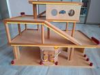 Houten garage (speelgoedauto's), Kinderen en Baby's, Speelgoed | Houten speelgoed, Ophalen, Gebruikt, Overige typen