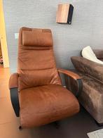 Luxe relax fauteuil Prominent E-100 relax stoel met ACCU, Huis en Inrichting, Fauteuils, Ophalen, Minder dan 75 cm, Leer, Zo goed als nieuw